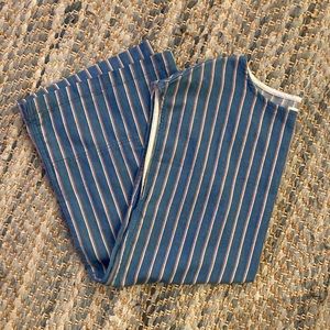 Striped Denim Wilfred Free Tunic Dress Size Small